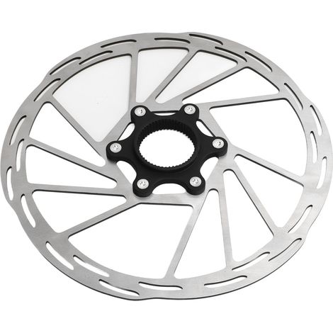 Disque de frein VTT 203 mm perforé, résistant à la corrosion et durable pour freins à disque métalliques. (1/5)