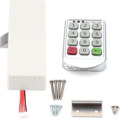 Cadenas numérique intelligent à clavier électronique pour porte d'armoire, code à chiffres, serrure de sécurité.