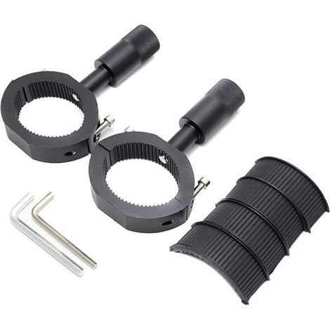 CSPARKV Support de Phare Moto,Support Projecteur De Moto Métal Support De Phare Additionnel Pince De Tube De Barre Fixation Universels Support De Fixation Pour Pare-Chocs De Moto,Sismique Kit (1/5)