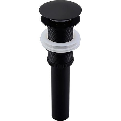 Cache trop-plein - laiton - noir - pour trop-plein sanitaire (1/5)