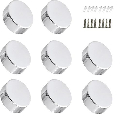 8er-Set Winkelhalterungen für Spiegel, kompatibel mit Glasklammern 3-5 mm, Metall-Wandbefestigung für Schlafzimmer, Badezimmer, Schr (1/5)