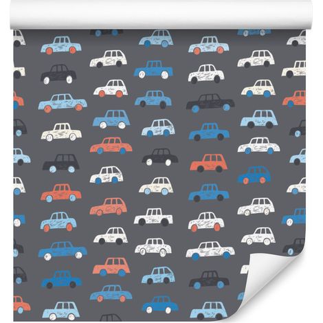 Papel pintado de coches coloridos para salón y dormitorio, 50x1000 cm (1/5)