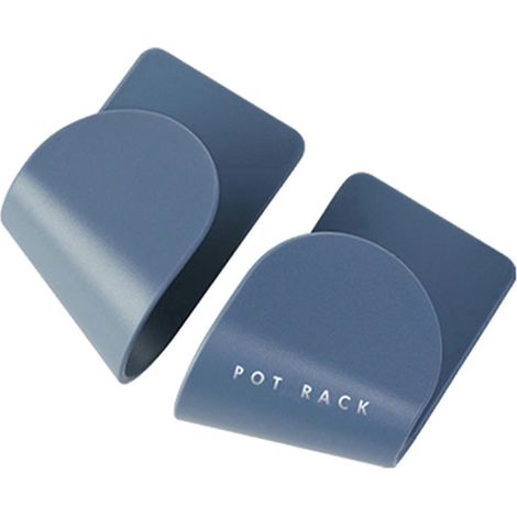 Support mural pour couvercles de casseroles, en plastique auto-adhésif, avec perforatrice - Gain de place pour la maison - Accessoires pour couvercles de casseroles et planches à découper - Finition d (1/5)