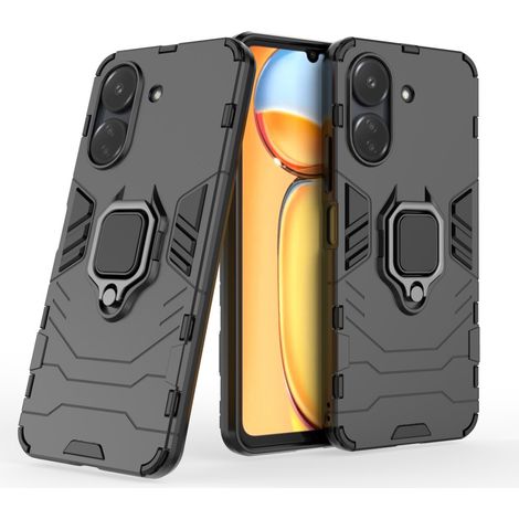 Étui pour Xiaomi Redmi 13C / Poco C65, anneau de support, noir (1/5)