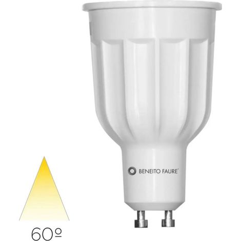 Ampoule Led Dichroïque Beneito & Faure Power Gu10 12W 3000K 60º - Haute Efficacité Énergétique Pour L'Éclairage Intérieur Professionnel (1/4)