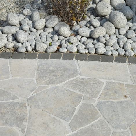Opus Incertum Travertin Gris Silver Vieilli ép. 2 cm - Couche 1m² (1/5)