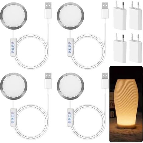 LED 3D Printer Lamp Kit for A1/A1mini/P1S/P1P/X1C, 2W 3D Printer Accessories, LED Lamp Kits for DIY, Night Lamp Models for (1/5)