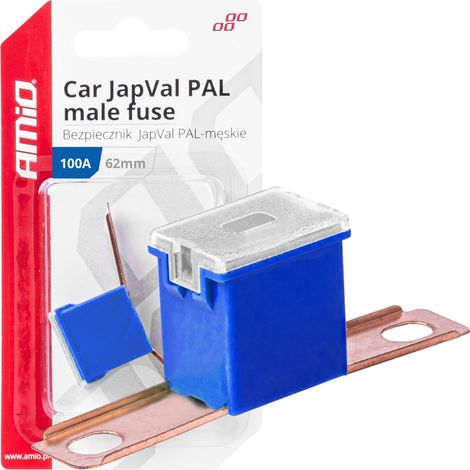 Fusible macho para coche Japval PAL de 62 mm y 100 A amio-03433 (1/4)