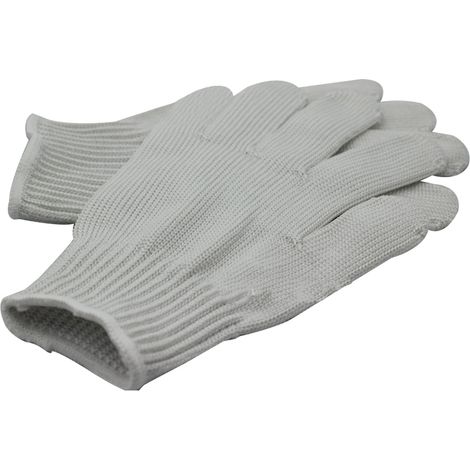 1 Paire de Gants de Travail Anti-Coupures 5 Niveaux - Protection Professionnelle Blanche (1/5)