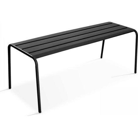 Banc d'intérieur en métal anthracite - Palavas