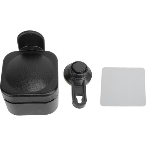 Flüssigseifenspender mit Saugnapf, kein Bohren erforderlich, 3 kg Tragkraft, Wandmontage, schwarze Kunststoffflasche zum Aufstecken, für Badezimmer- und Küchenspülen.