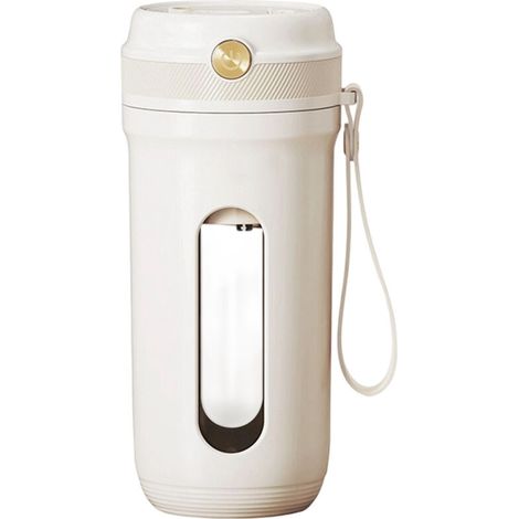 Blender portable 350 ml, mini mixeur pour milkshakes et smoothies, blender rechargeable USB pour jus frais avec 10 lames tranchantes et paille amovible (1/5)