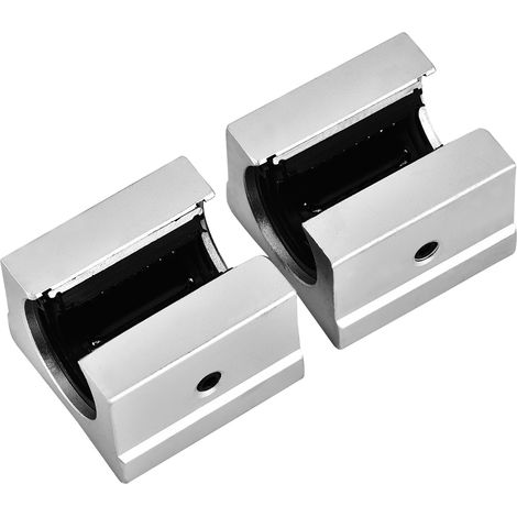 4 blocs paliers linéaires ouverts SBR16UU 16mm en aluminium pour glissière CNC, kit de 4 pièces (1/5)