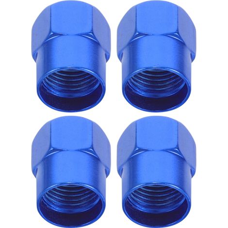 FRCOLOR 4-teiliges Reifenventilkappen-Set, Ventilkappen aus Aluminiumlegierung für Autoreifen, Fahrräder, Rennräder, Motorräder und LKW-Reifen.