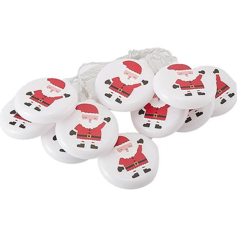 Décoration de Noël : guirlande lumineuse LED à 10 LED pour sapin de Noël et décoration de fête. (1/2)