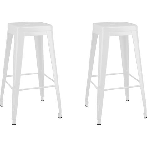 Maison Exclusive - Taburetes de bar apilables 2 unidades de metal