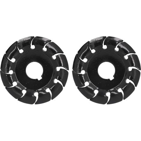 Ortviai Disque de Sculpture sur Bois en Acier au Manganèse – 65 mm, 2 pièces, pour meuleuse d’angle (1/5)