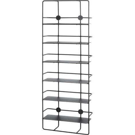 Étagère Murale Métal "Vivalo" 103cm Noir (1/5)