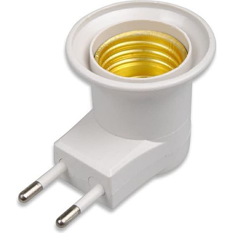 E27 Wandmontage-LED-Lampenfassungsadapter, Lampenfassungskonverter, EU-Stecker (1/5)