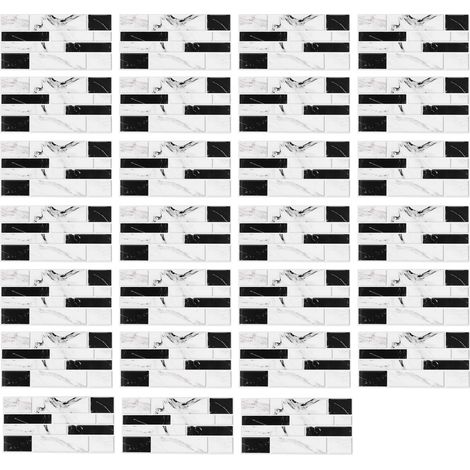 de 27 carreaux de papier peint adhésifs en PVC résistant à l