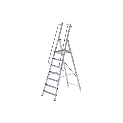 Escalera de tijera de peldaños planos de aluminio  ascenso por