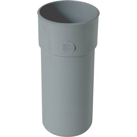 Nicoll – Manchette mâle-femelle Ø80 en PVC gris – Raccord tuyau de descente TD80 – Pour raccordement élément femelle à élément mâle