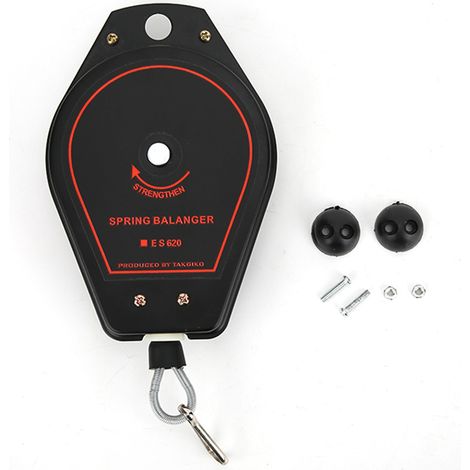 New Spring Balancer Retractable Tool Holder Hanger Capacity 0.62.0kg ES620(Black)