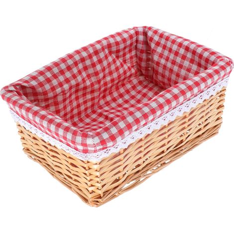 léger en osier avec étagères Panier de rangement artisanal (1/5)