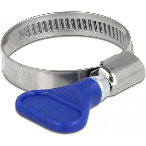 DeLOCK 19515 - Schlauchschellen mit Flügelmutter, 25 - 40 mm, 5 Stück, Edelstah