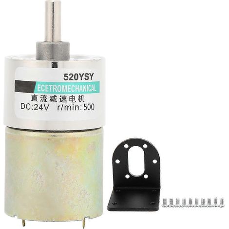 24-V-Getriebemotor mit Halterung, Rechts-/Linkslauf, einstellbare Langsamdrehzahl 500 U/min, für Mikromaschinen (1/5)