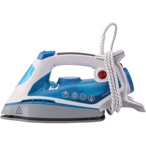 Hoover TIF 2600 Fer à vapeur Semelle en céramique Bleu, Blanc 2600 W (1/3)