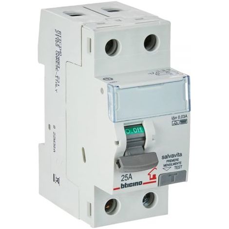 Bticino Interruttore differenziale SALVAVITA 2P tipo F 25A - GC723F25