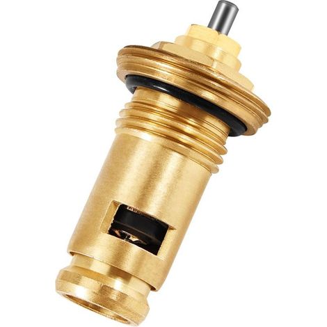 Robinet thermostatique M30 x 1,5, raccord central, tête thermostatique multibloc, insert de valve de radiateur réglable, pour tous les systèmes (1/4)