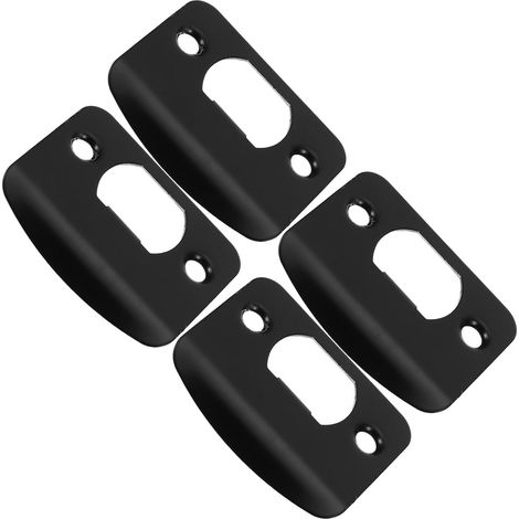 de 4 plaques de verrouillage en acier inoxydable noir avec (1/5)