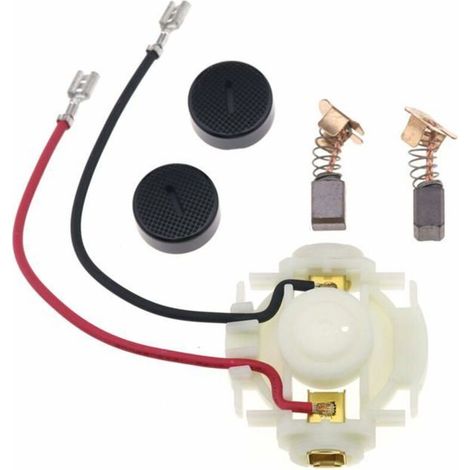 Bardusch - Ensemble de porte-balais de charbon CB430 et couvercles et balais pour Makita BGA450 BGA452 DGA452 (1/4)