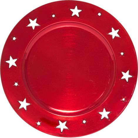ASS PRES DECOUPE RED D33CM - Atmosphera créateur d'intérieur (1/5)