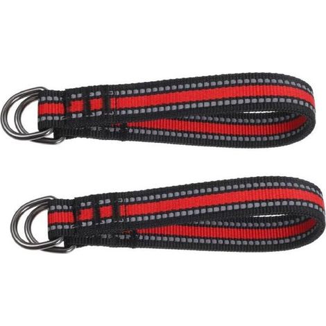 Lot de 2 sangles de connexion pour balançoire, étagère, hamac, accessoires de suspension pour équipement de gymnastique, ceinture de balançoire extérieure, polyester (1/4)