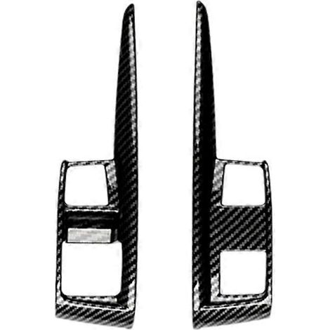 Bandes de garniture du cache du levier de vitesses du panneau de commande central de voiture en fibre de carbone (1/5)