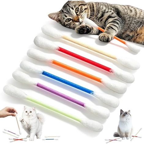 6 piezas de juguete masticable grande para gatos, Estilo creativo de palitos de algodón, 15 cm, Palitos masticables duraderos para gatos (1/5)