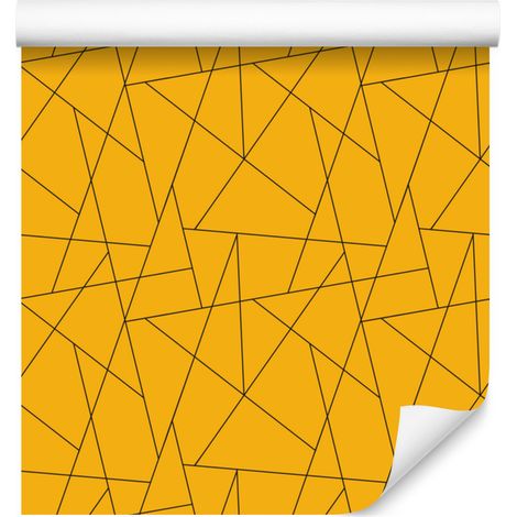 Carta da parati con motivo geometrico oro, centro oro 50x1000 cm (1/5)