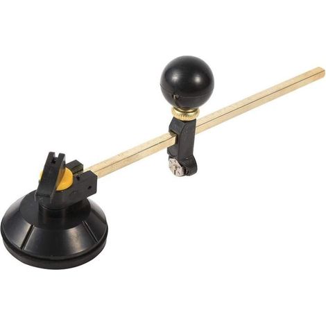 SJLERST Coupe Verre Circulaire,1 PC Compas réglables Diamètre du cercle de coupe diamant 40 cm avec outils de coupe à ventouse pour les amateurs de coupe de verre professionnels (1/5)