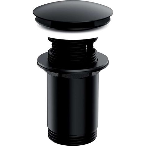 OMNIRES Accessori - Piletta di scarico Click-Clack per lavabo, nero opaco A706BL