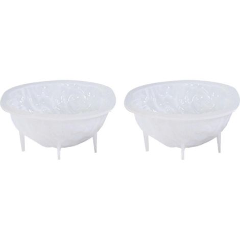 Moule en silicone en forme de cerveau 3D pour fabriquer des bougies d'Halloween (1/5)