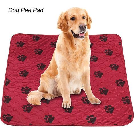 Tapis de lit imperméable et réutilisable pour chiens et chats, idéal pour recueillir l'urine (taille L). (1/2)