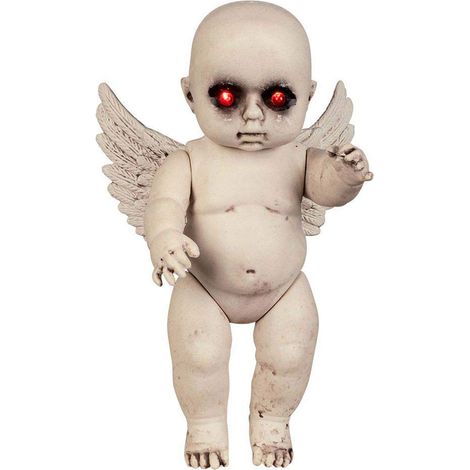 Poupée d'ange diabolique en plastique Taille 30 cm, Beige/Rouge (1/4)