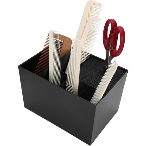 Organisateur Salon Coiffeur avec Porte-Ciseaux - Boîte de Rangement pour Équipement et Accessoires (1/5)