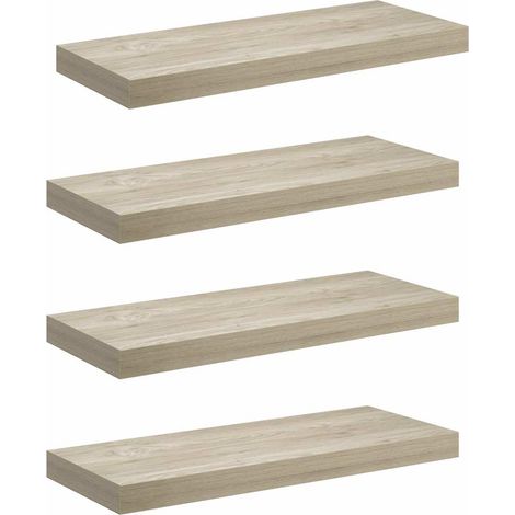 Maison Exclusive - Schwebende Wandregale 4 Stk. Eichefarben 60x23