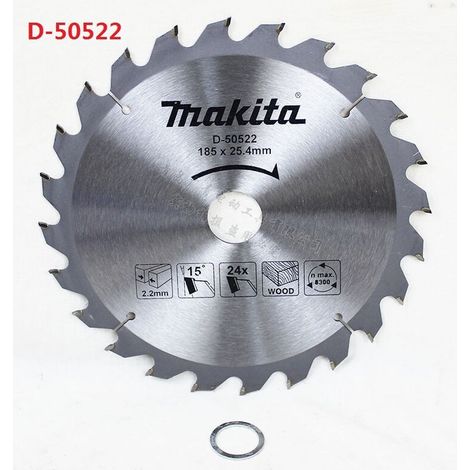 Lame de scie en alliage pour le travail du bois Makita scie circulaire électrique scie circulaire pour le travail du bois de 7 pouces lame de scie électrique pour la coupe du bois, D-50522 (24 dents) (1/5)