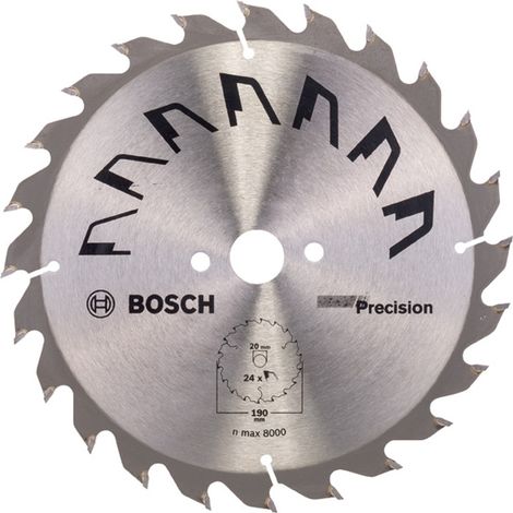 Bosch Kreissägeblatt PRECISION, DIY, 190 x 20 x 2,5 mm, 24 (1/5)