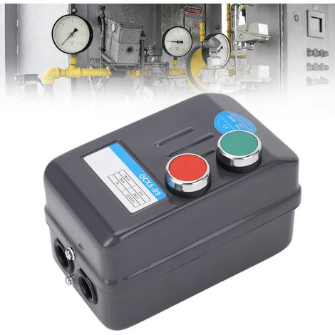 Commande de démarreur magnétique pour moteur triphasé QCX5-09  démarreur magnétique triphasé 380 V  interrupteur de démarreur pour moteur triphasé 3 kW 5,4-7,2 A  démarreur pour moteurs de compresseur (1/5)